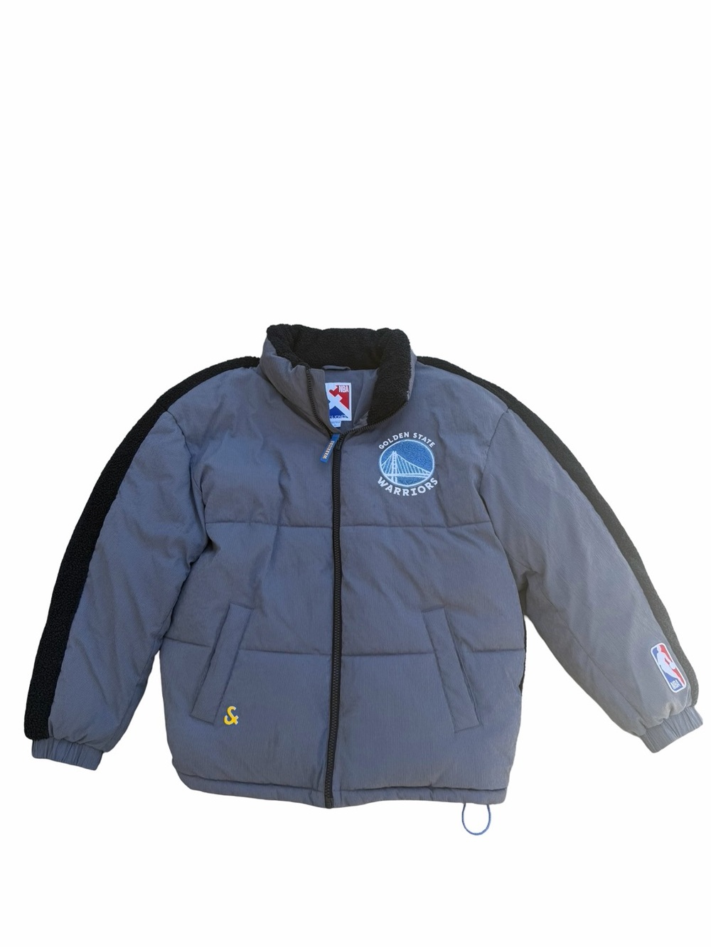 Jack & Jones NBA Golden State Warriors Fleece Puffer Jacket